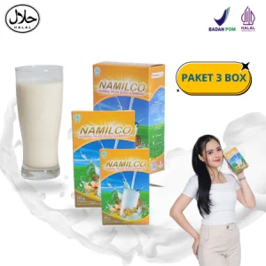 NAMILCO - Susu Gemuk Penambah Berat Badan & Nafsu Makan Halal BPOM 180 gram PAKET 3 BOX