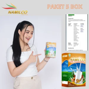 NAMILCO - Susu Bubuk Kambing Plus Herbal Penambah Berat Badan Paket 5 BOX PROMO !!