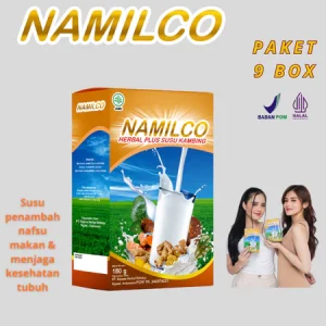 NAMILCO - PAKET 9 BOX SUSU PENAMBAH BERAT BADAN DAN MENJAGA KESEHATAN TUBUH